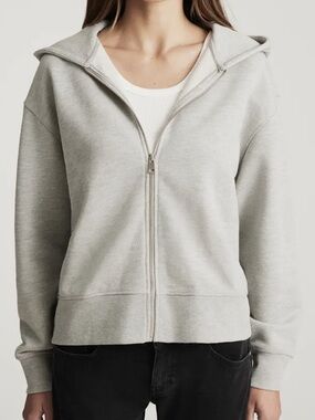 NWOT Mavi Oversized Full Zip Hoodie, XS Heather Gray